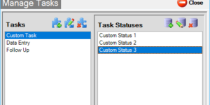Create Custom Task and Statuses