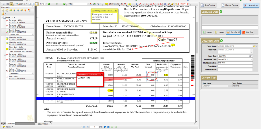 Document Mark Up